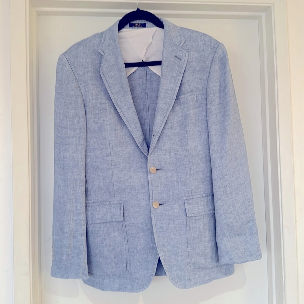 Polo Ralph Lauren Linen Textured Blazer 38R